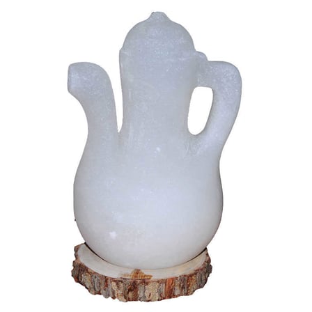 İbrik Şekilli Doğal Kaya Tuzu Lambası Çankırı Kablolu Ampullü Beyaz 5-7 Kg - OEM458-8110