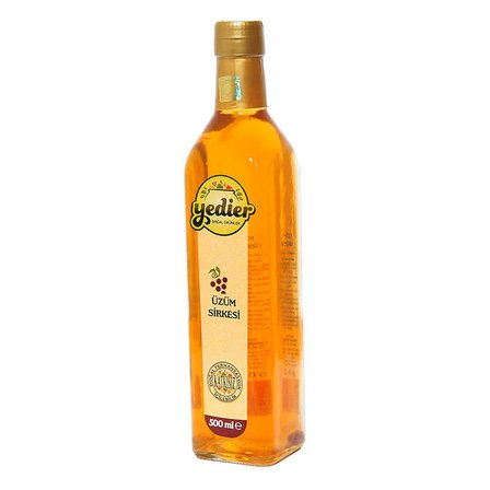 Doğal Fermantasyon Katkısız İçilebilir Üzüm Sirkesi Cam Şişe 500 ML - OEM458-8309