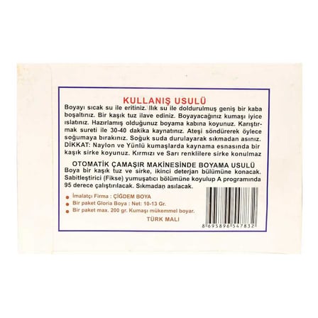 Kumaş Boyası Koyu Mavi 10Gr Pkt - OEM458-8486