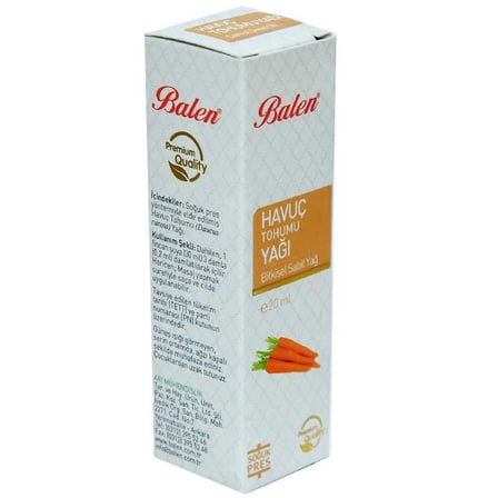 Havuç Tohumu Yağı Soğuk Pres 20 ML Cam Şişe - OEM458-8748