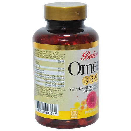 Omega 3-6-9 1585 Mg x 100 Yumuşak Kapsül - OEM458-8809