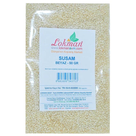 Susam Beyaz 50 Gr Paket - OEM458-8830