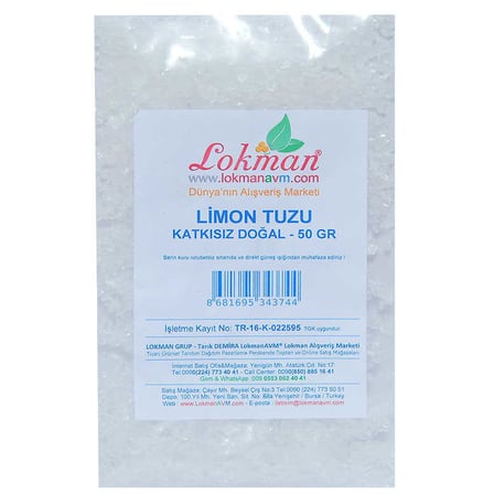 Limon Tuzu Granül Çakıl 50 Gr Paket - OEM458-8841