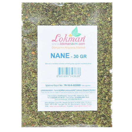 Nane Doğal Yemeklik 30 Gr Paket - OEM458-8847