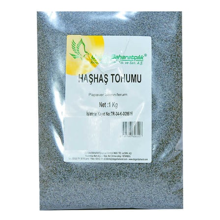 Haşhaş Tohumu Tane Doğal Mavi 1000 Gr Paket - OEM458-8887