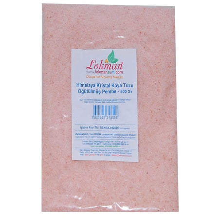 Yemeklik Himalaya Kristal Kaya Tuzu Öğütülmüş Pembe 500 Gr - OEM458-9099
