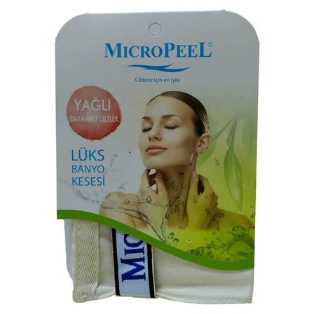 İpek Yağlı Cilt İçin Banyo Kesesi Beyaz 16X24 - OEM458-9344
