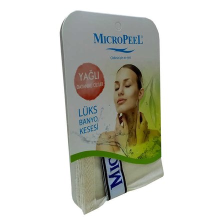 İpek Yağlı Cilt İçin Banyo Kesesi Beyaz 16X24 - OEM458-9344