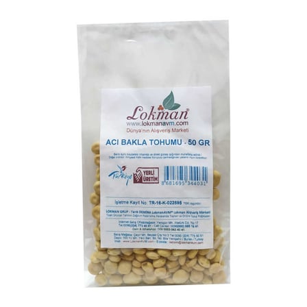 Acı Bakla Tohumu Yahudi Baklası Doğal 50 Gr Paket - OEM458-9486