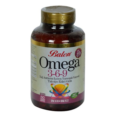 Omega 3-6-9 1585 Mg x 60 Yumuşak Kapsül EPA-18 DHA-12 - OEM458-9898