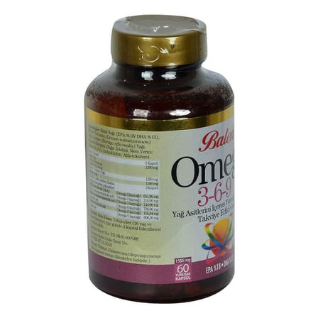 Omega 3-6-9 1585 Mg x 60 Yumuşak Kapsül EPA-18 DHA-12 - OEM458-9898