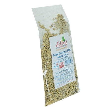 Doğal Tane Akbiber Beyaz Biber Beyaz Karabiber 100 Gr Paket - OEM458-9936