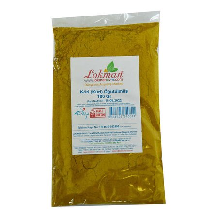 Köri Öğütülmüş Baharat Karışımı Küri Curry 100 Gr Paket - OEM458-9937
