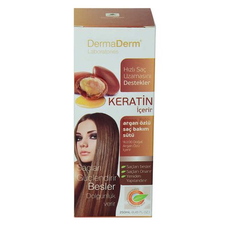 Keratinli Argan Özlü Saç Bakım Sütü Hızlı Saç Uzamasına Etkili 250 ML - OEM458-9970