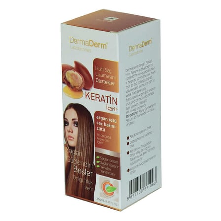 Keratinli Argan Özlü Saç Bakım Sütü Hızlı Saç Uzamasına Etkili 250 ML - OEM458-9970