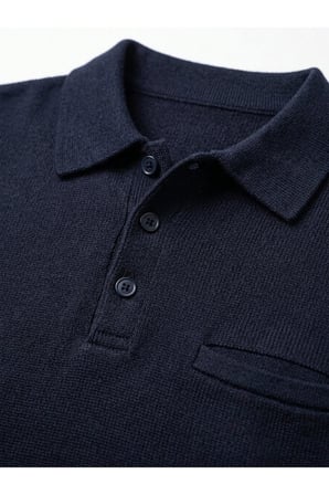 ERKEK POLO YAKA TRİKO KAZAK BEL LASTİKLİ ÇELİK ÖRGÜ KLASİK KALIP