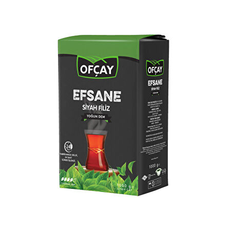 Ofçay Efsane Siyah Filiz Çay 1000 Gr X 4 Adet