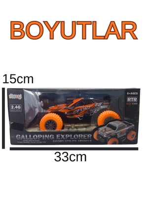 2.4 Ghz Uzaktan Kumandalı full Fonksiyon 20 Km Hızlı Şarjlı Off Road Araba