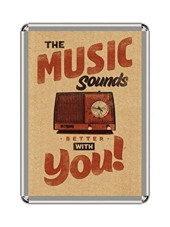 A4 21X30 cm Rondo Köşe Alüminyum Aç Kapa Çerçeve