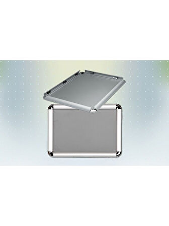 A4 21X30 cm Rondo Köşe Alüminyum Aç Kapa Çerçeve