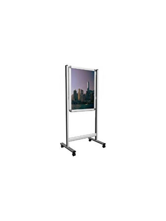 B1 50X70 cm Yüksek Alüminyum Tek Taraflı Mobil Kaldırım Reklam Poster Pano
