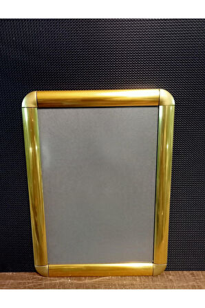 A4 Sarı Alüminyum Çerçeve Rondo Köşe Aç Kapa Açılır Kapanır