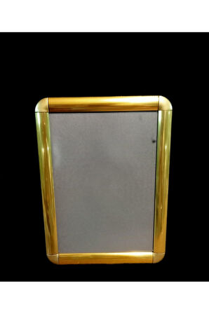 A4 Sarı Alüminyum Çerçeve Rondo Köşe Aç Kapa Açılır Kapanır