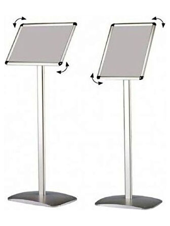 A3 42X30 cm Ayaklı Alüminyum Yönlendirme Menü Panosu