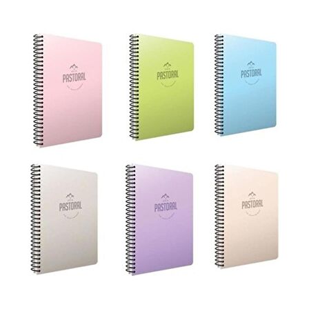 Gıpta Pastoral 96 Yp. A4 Spiralli Pp. Kapak Defter - 3 Kareli, 3 Çizgili 6'lı