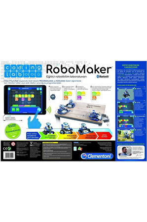 Clementoni 64442 Robomaker Start /kodlama-Coding Lab Eğitici Robotbilim Laboratuvarı +8 Yaş