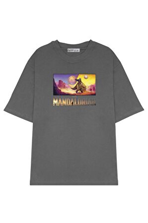 Unisex Oversize T-shirt Mandalorian Landscape