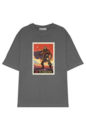 Unisex Oversize T-shirt Mandalorian Poster