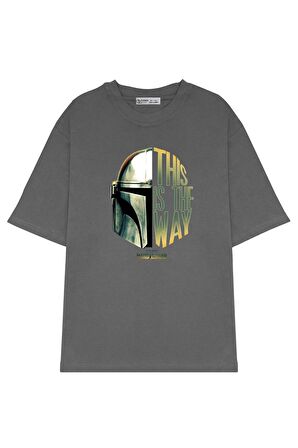 Unisex Oversize T-shirt The Mandalorian This Is The Way Helmet
