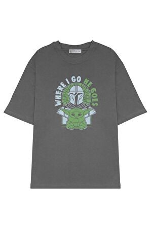 Unisex Oversize T-shirt The Mandalorian Where I Go