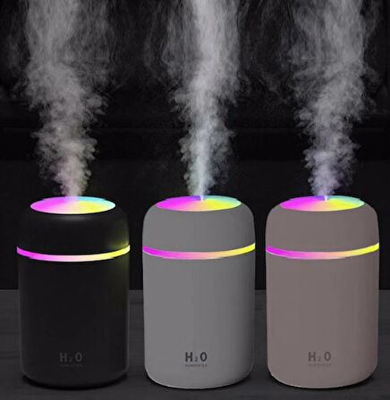 LED Işıklı Mini Ortam Oda Hava Nemlendirici ve Taşınabilir Buhar Makinesi H2O Humidifier