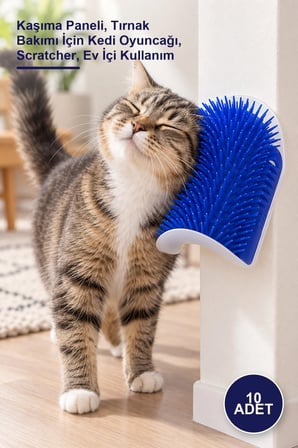 10 Adet Kedi Kaşınma Aparatı – Kaşıma Paneli, Tırnak Bakımı İçin Kedi Oyuncağı, Scratcher, Ev İçi Kullanım