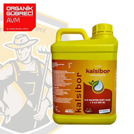 MebKALSİBOR  – %15 Kalsiyum (CaO) + 0,2 Bor (B)- 5 Litre Plastik Çanta Bidonda