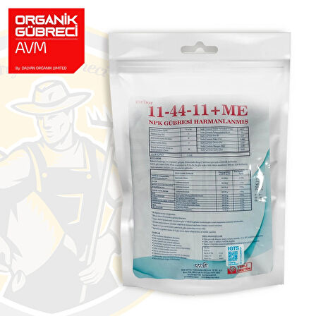 Meb NPK 11+44+11 +ME 1 Kg Harmanlanmış Toz Gübre