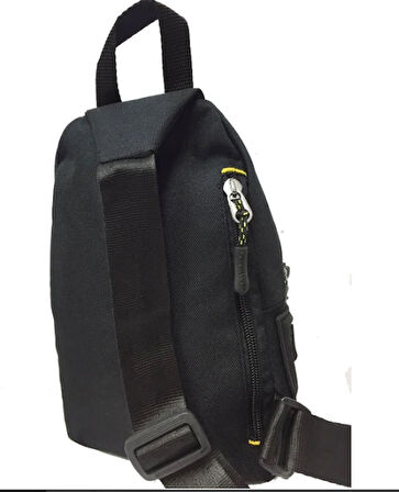 OGDO - Tek Omuz Askılı Krinkle Sırt - Göğüs Çantası - Body Bag - 4925