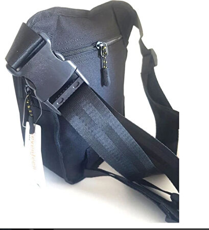 OGDO - Unisex Siyah Motorcu Bacak ve Çapraz Çanta - 4963