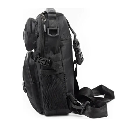 OGDO - Çok Fonksiyonlu, USB Çıkışlı, Suluk Bölmeli, Mini Sırt/çapraz Göğüs Çantası