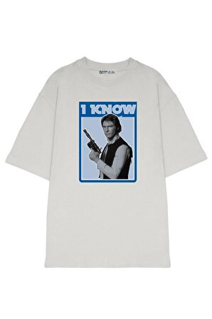 Unisex Oversize T-shirt Han Solo Retro I Know
