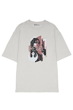 Unisex Oversize T-shirt Rebel In Red