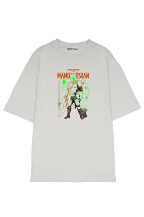 Unisex Oversize T-shirt Star Wars Mandalorian Duo Schematics
