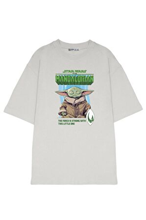 Unisex Oversize T-shirt The Mandalorian The Force Is Strong
