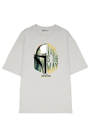 Unisex Oversize T-shirt The Mandalorian This Is The Way Helmet