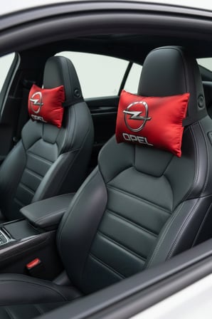 Opel 5'li Araba Paspas Seti & Kırmızı Oto Boyun Yastığı & Ayna Askısı & Opel Araç Oto Aksesuarı