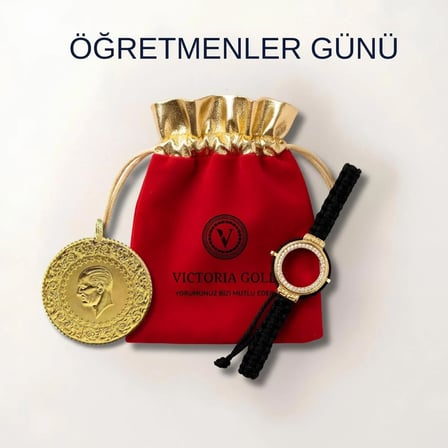 Çeyrek Altın Eski Tarihli (Kulplu 22 Ayar) (Öğretmenlere Özel Bileklik Hediye)