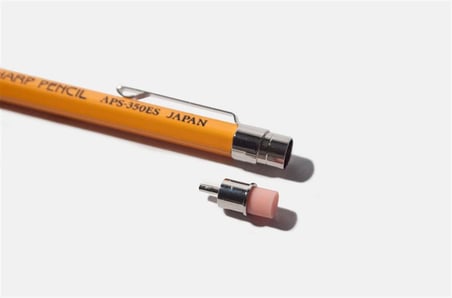 Ohto Wood Sharp Mini Mekanik Kurşun Kalem 0.5mm Sarı APS-350ES
