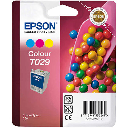 Epson T029-C13T02940120 Renkli Kartuş